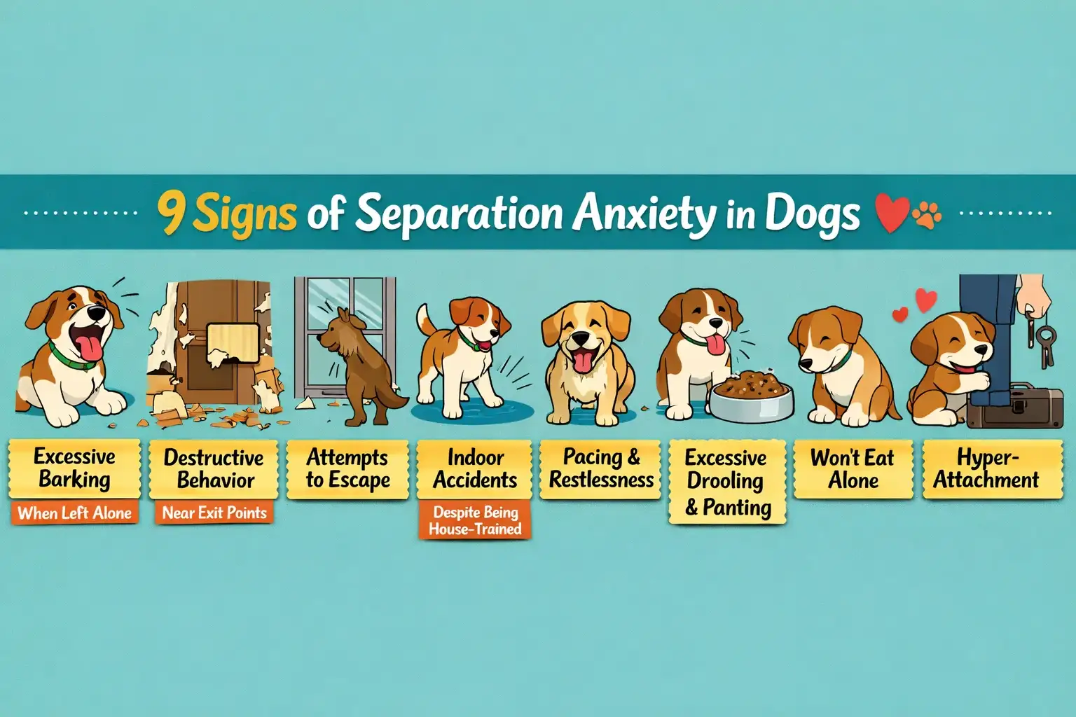 Separation Anxiety in Dogs: 9 Signs & Fast Fixes